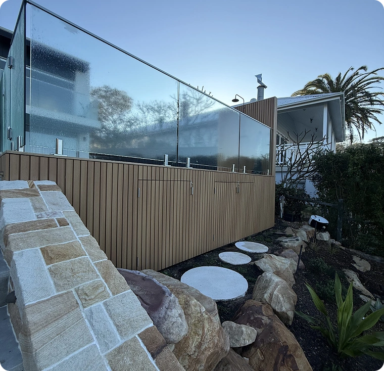 Composite poolside deck