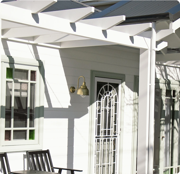 Louvered roof patio